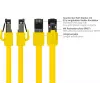 GoodConnections Alcasa Cabo de rede Ethernet Cat8.1 S/FTP, RJ45, amarelo, 1,5 m 8080-015Y