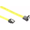 GoodConnections Cabo SATA 6 Gb/s com clipe metálico, angular, 0,50 m, amarelo 5047-AW05Y