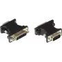 GoodConnections Adaptador de conector fêmea DVI-I para ficha VGA, preto