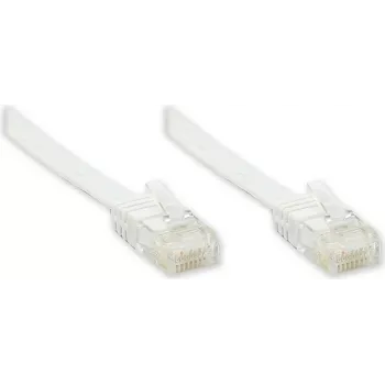 GoodConnections Cat. 5e U/UTP Cabo de patch plano, 7,5 m, branco 805U-F507W