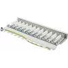GoodConnections Alcasa GC-N0120 Módulo Keystone blindado Cat.6a, RJ45 para IDC sem ferramentas, 10GBase-T, cinzento, caixa de zinco
