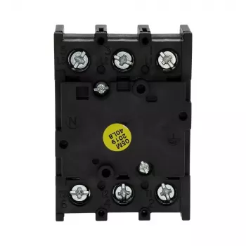 Eaton P1-25/E Interruptor-seccionador principal tripolar, 25 A, IP65, preto/branco 038724