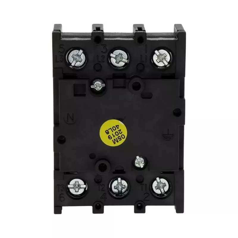 Eaton P1-25/E Interruptor-seccionador principal tripolar, 25 A, IP65, preto/branco 038724