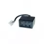Alcasa T3A-NFN Adaptador RJ-45, macho/fêmea, preto
