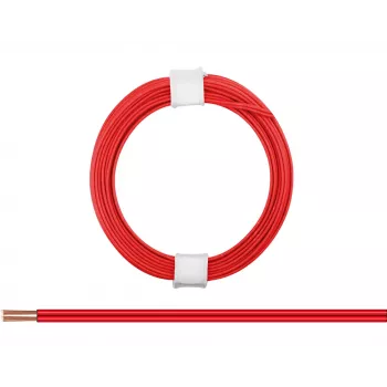 Donau Elektronik 114-00 Fio flexível 2 x 0,08 mm² vermelho 5 m