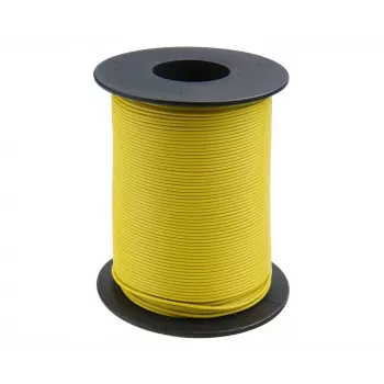 Donau Elektronik 119-13 Fio de ligação 1 x 0,14 mm² amarelo 100 m