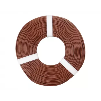 Donau Elektronik 125-058 Fio flexível 1 x 0,25 mm² castanho 50 m