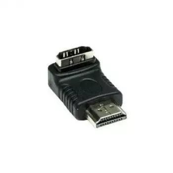 Good Connections Adaptador HDMI 19 pinos macho para fêmea, angular para baixo, preto (HDMI-FMWU)