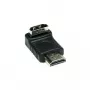 Good Connections Adaptador HDMI 19 pinos macho para fêmea, angular para baixo, preto (HDMI-FMWU)