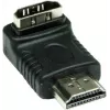 Good Connections Adaptador HDMI 19 pinos macho para fêmea, angular para baixo, preto (HDMI-FMWU)
