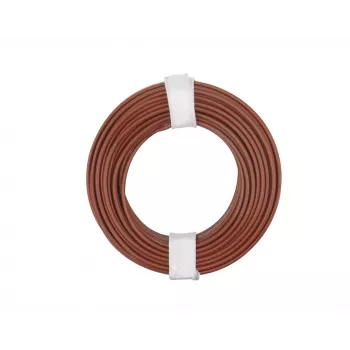 Donau Elektronik 175-018 Fio flexível LiY 1 x 0,75 mm² castanho