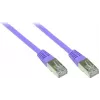 GoodConnections Alcasa Cabo de rede Cat5e SF/UTP RJ45 0,3 m, violeta 855V-003