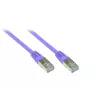 GoodConnections Alcasa Cabo de rede Cat5e SF/UTP RJ45 0,3 m, violeta 855V-003