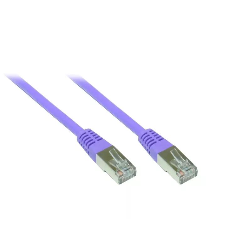 GoodConnections Alcasa Cabo de rede Cat5e SF/UTP RJ45 0,3 m, violeta 855V-003