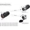 GoodConnections IC01-20P302 S1 Power conector industrial fêmea de 3 pinos, com bloqueio por clique, terminais de soldar, M20