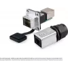 GoodConnections Alcasa IC06-R302 Acoplador RJ45 industrial, IP65/IP67, cinzento, caixa de zinco, -40 a 80°C