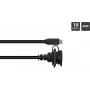 GoodConnections IC01-16U3102-010 S1 cabo USB-C industrial, USB 3.2 Gen 2, ficha para tomada de painel, M16, IP65/67, 1 m