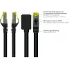 GoodConnections Cabo de extensão Cat.7 S/FTP RJ45 com proteção da patilha, isento de halogéneos, 1m, preto 8070VR-010S
