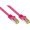 GoodConnections 8070R-400M Cat.7 S/FTP RJ45 cabo patch, PiMF, livre de halogéneos, 600 MHz, OFC, proteção de patilha RNS, 40 m, magenta