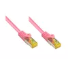 GoodConnections 8070R-400M Cat.7 S/FTP RJ45 cabo patch, PiMF, livre de halogéneos, 600 MHz, OFC, proteção de patilha RNS, 40 m, magenta