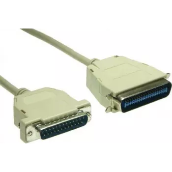 GoodConnections Cabo de impressora paralela Premium, DB25 macho para Centronics 36 macho, 0,6 m, cinzento, duplamente blindado 4090-06