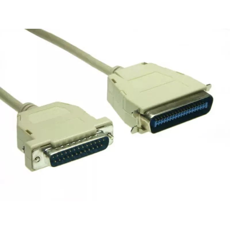 GoodConnections Cabo de impressora paralela Premium, DB25 macho para Centronics 36 macho, 0,6 m, cinzento, duplamente blindado 4090-06