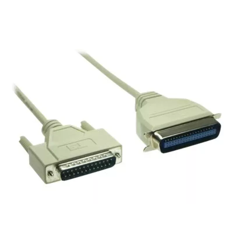 GoodConnections Cabo de impressora paralela Premium, DB25 macho para Centronics 36 macho, 0,6 m, cinzento, duplamente blindado 4090-06