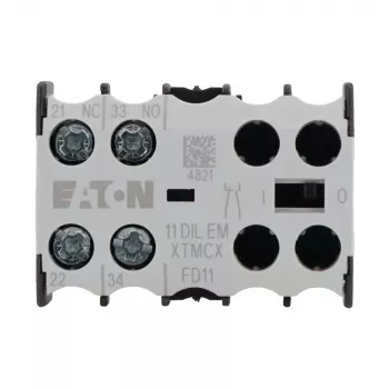 Eaton Bloco de contactos auxiliares 1NO+1NC 11DILEM 2 polos contactos de ação forçada 010080