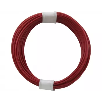 Donau Elektronik 110-0 Fio flexível 1 x 0,04 mm² vermelho 10 m