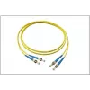 GoodConnections LW-905ST Cabo de fibra ótica patch monomodo duplex ST/ST, 9/125 µm OS2, 5 m, amarelo