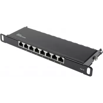 GoodConnections Alcasa GC-N0124 Keystone Jack RJ45 Cat6 blindado - sem ferramentas, Gigabit Ethernet, preto