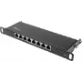GoodConnections Alcasa GC-N0124 Keystone Jack RJ45 Cat6 blindado - sem ferramentas, Gigabit Ethernet, preto