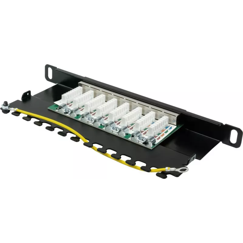 GoodConnections Alcasa GC-N0124 Keystone Jack RJ45 Cat6 blindado - sem ferramentas, Gigabit Ethernet, preto