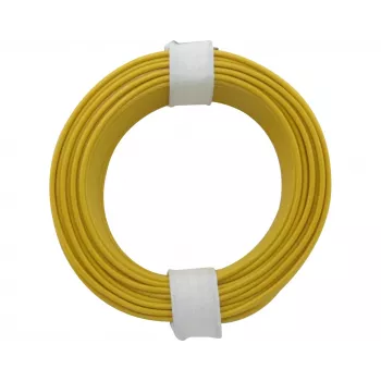 Donau Elektronik 118-3 Fio flexível 1 x 0,14 mm² amarelo 10 m
