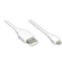 GoodConnections Alcasa Cabo USB 2.0, USB-A para Micro-USB B, 3 m, branco 2510-MB03W