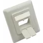 GoodConnections Módulo central 50x50mm com moldura 80x80mm para tomadas de rede, branco sinal RAL9003 (GC-N0155)