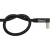 Good Connections Cabo de antena SAT SmartFLEX, ficha coaxial angular IEC para fêmea, banhado a ouro, blindagem quádrupla, 120 dB, preto, 20 m (GC-M2079)