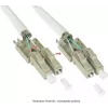 GoodConnections OM5 Cabo de fibra ótica patch LC/LC duplex Uniboot, 5m, LSZH, verde-limão LW-U815LC5