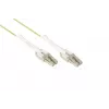 GoodConnections OM5 Cabo de fibra ótica patch LC/LC duplex Uniboot, 5m, LSZH, verde-limão LW-U815LC5