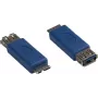 GoodConnections Alcasa USB-AD36 cabo adaptador de USB Micro-B para USB-A, azul