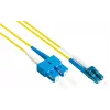 GoodConnections LW-930LS OS2 Cabo patch de fibra ótica monomodo duplex, LC/SC, 9/125, 30 m