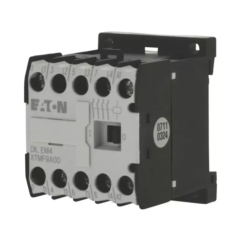 Eaton DILEM4-G (24 V DC) contactor, IP20, 45 x 52 x 58 mm, preto/branco 012701