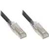 Good Connections Cabo de rede Cat.6A S/FTP LSZH com proteção da patilha RNS, preto, 3m 8060-HV030S