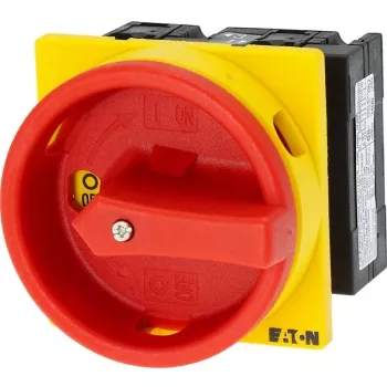 Eaton T3-1-102/EA/SVB interruptor de came, 3 polos, 32 A, bloqueável, amarelo/vermelho