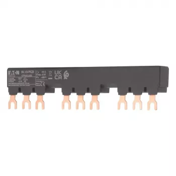 Eaton bloco de barramento trifásico para 3 disjuntores de proteção de motor PKZ0, 63 A, 690 V, terminal de parafuso