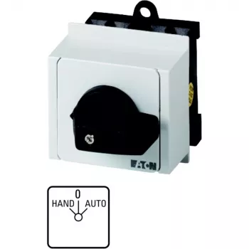 Eaton T0-3-15433/IVS interruptor de came 3 polos, 20 A, 690 V AC, montagem em painel, preto/branco 055467