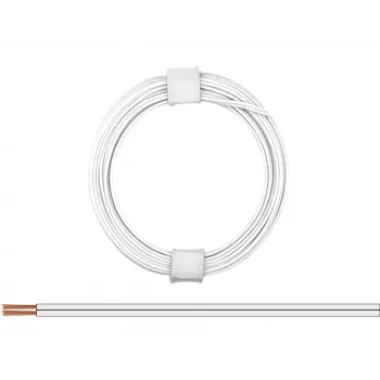 Donau Elektronik 114-55 fio flexível 2 x 0,08 mm² branco 5 m