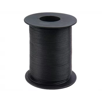 Donau Elektronik 119-11 fio flexível 1 x 0,14 mm² preto 100 m