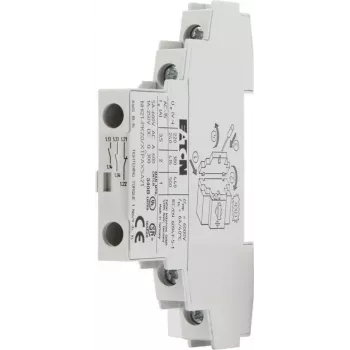 Bloco de contactos auxiliares Eaton NHI21-PKZ0, 2NO+1NC, montagem lateral, terminais de parafuso, branco 072894