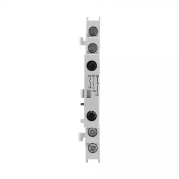 Bloco de contactos auxiliares Eaton NHI21-PKZ0, 2NO+1NC, montagem lateral, terminais de parafuso, branco 072894